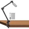 SmallRig Microphone Boom Arm Rotatable Mic Stand Hydraulic Damping Joint Desk Mount Clamp Screw Adapter Cable Management for Podcasting Streaming