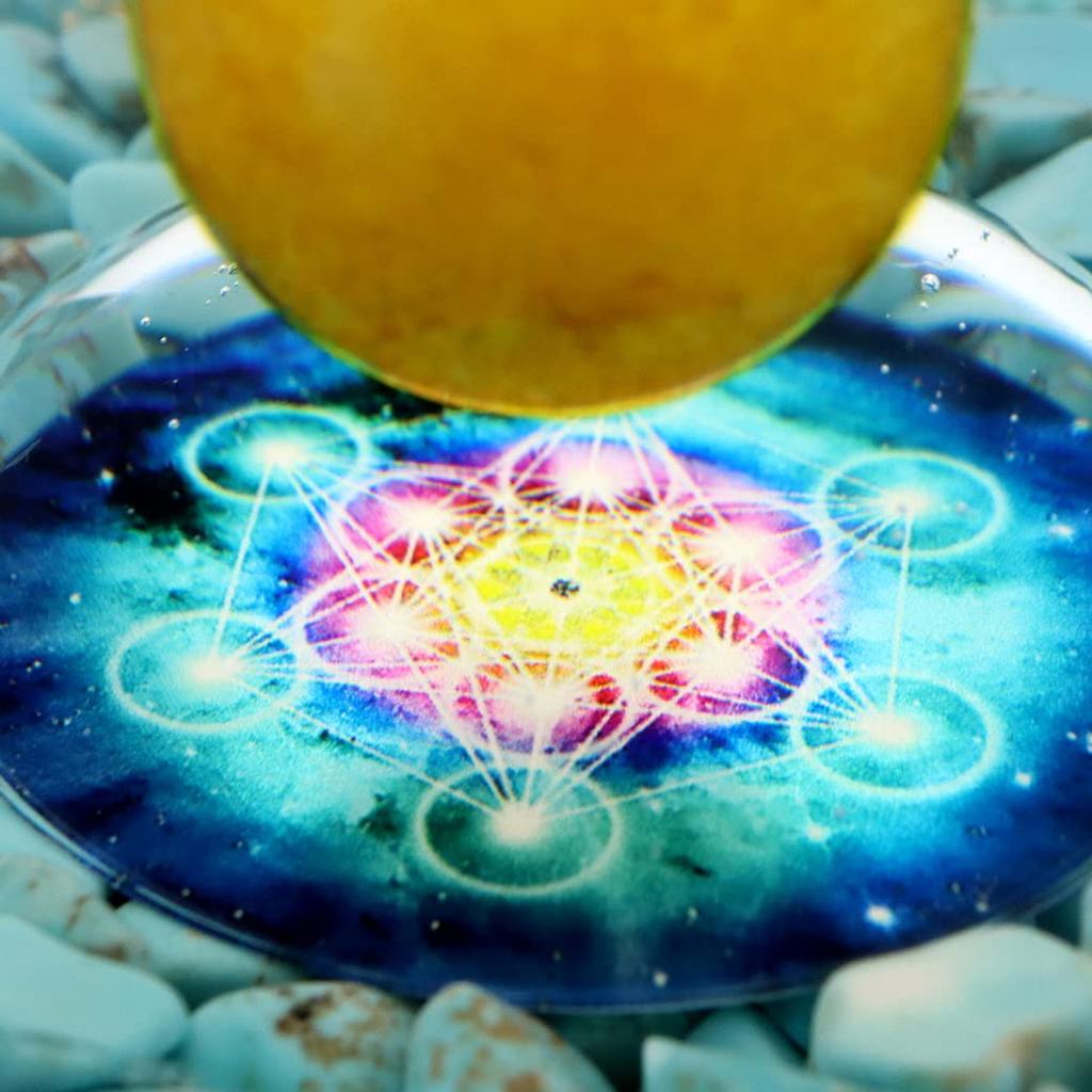 Оргонит Пирамида Оргонит Орнамент Натуральный Камень Сила Камень Очищения Бирюза Бирюза Сазаре Арагонит Круглый Шар Гексаграмма [ЗОЛОТОЙ КАМЕНЬ]