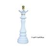 Black and White Chess Piece Resin Figurine for Creative Home Decor