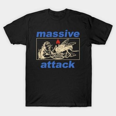 Новая футболка Massive Attack Черный Хлопок Все Размеры S 345XL Друг 8Hrt39