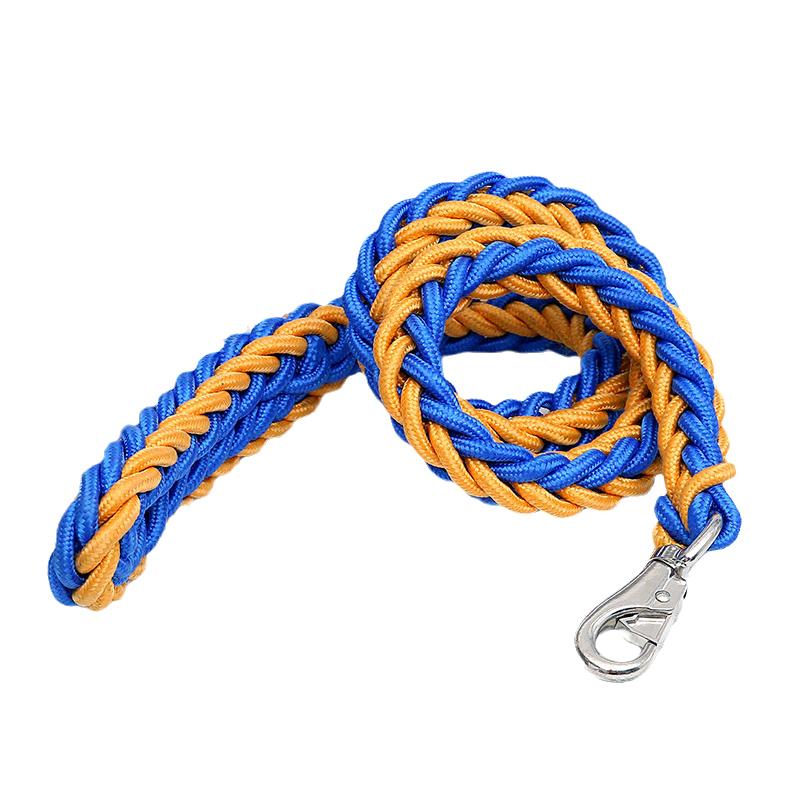 Sturdy Nylon Big Dog Leash for Medium Large Dogs Strong Pet Round Rope Bulldog Golden Retriever Pitbull Lead Chain Pet Supplies