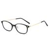 Fashion Anti-Blue Metal Glasses Optical Glasses With Myopia Flat Light Glasses Frame