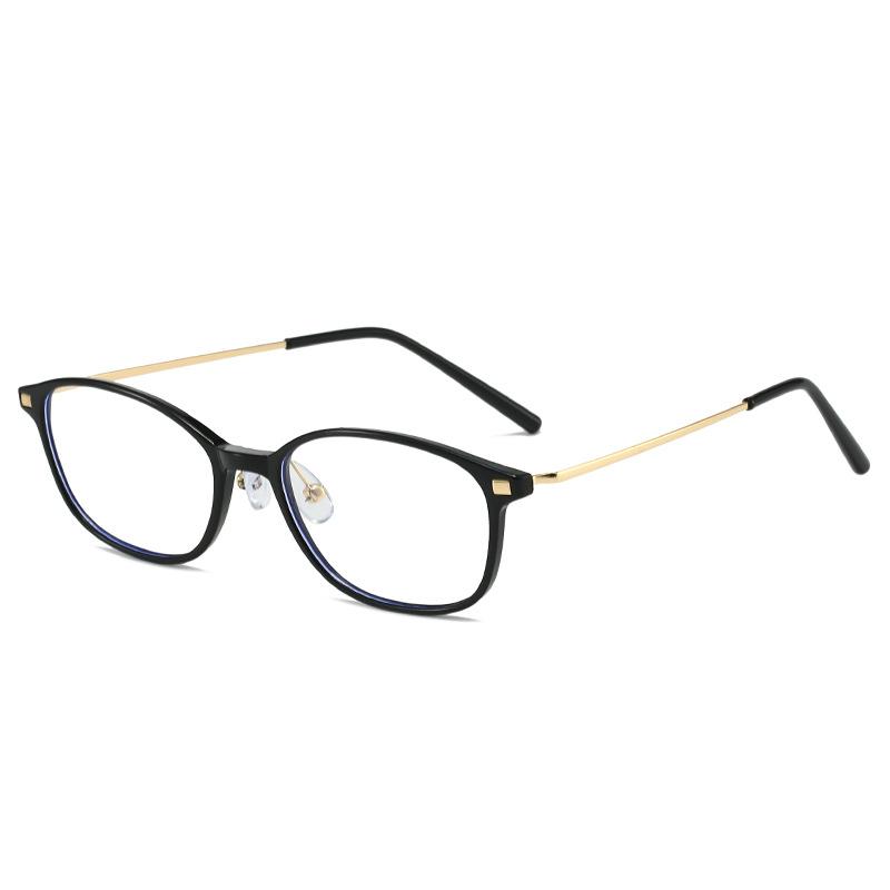 Fashion Anti-Blue Metal Glasses Optical Glasses With Myopia Flat Light Glasses Frame