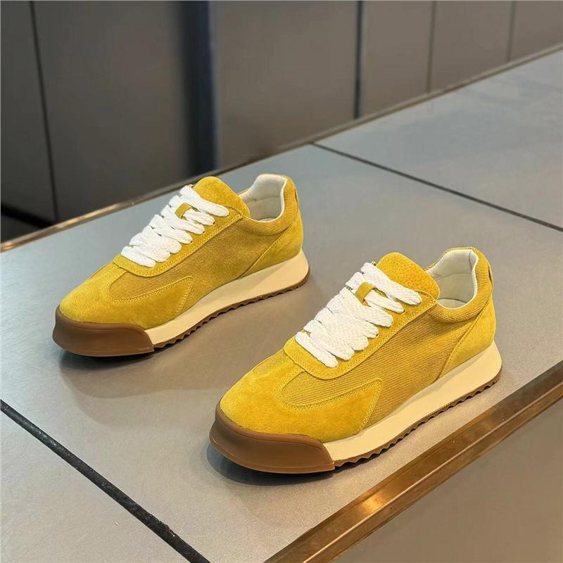 Дышащие кожаные ретро туфли весна и осень новые однотонные break shoes bc