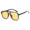 Rice Nail Double Beam Square Sunglasses Fashion Sunglasses Trend Sunglasses Concave Shape Retro