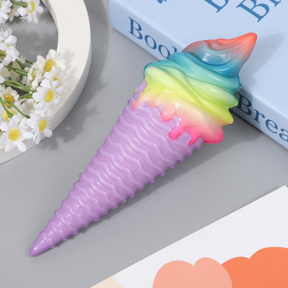 Красочное мороженое Сквиши Медленно поднимающееся Мягкая Креативная Игрушка-Сжималка Симуляция Снятие Стресса Забавный Рождественский Подарок Игрушка для Детей
