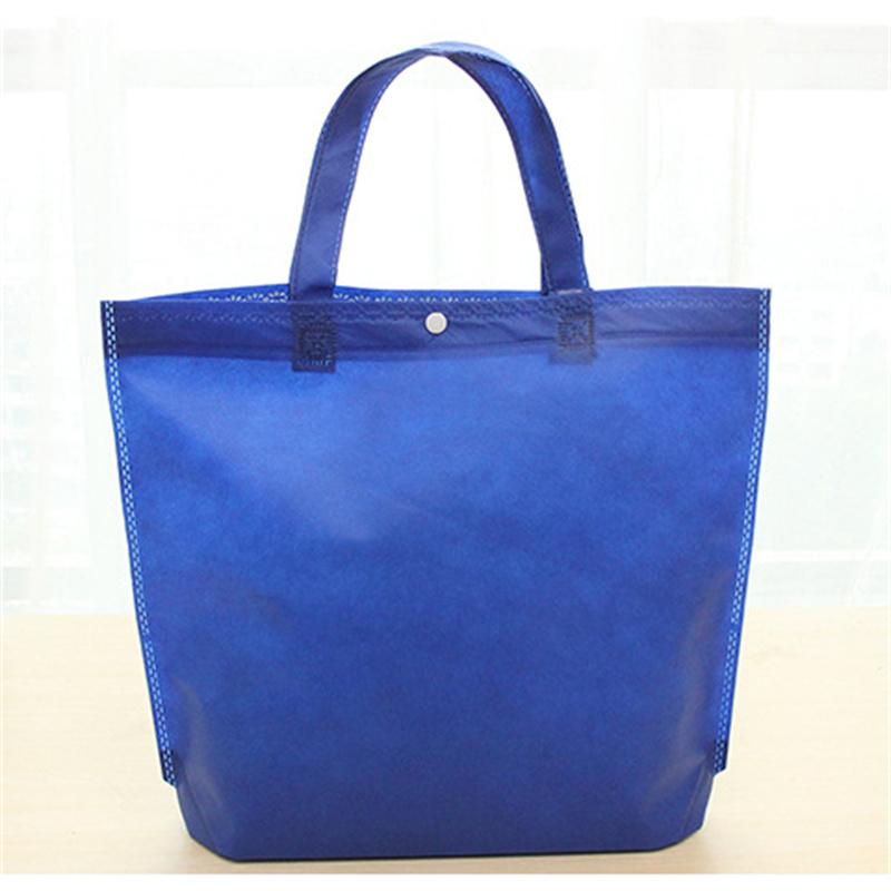 Shopping Bag Non-Woven Spot Buckle Folding Hot Pressing Bag Blank High-Grade Handbag Bag Handbag
