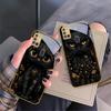 Фантастический черный кот Для Samsung A 31 32 A33 A34 35 14 A15 13 A16 25 26 50 52 53 54 55 56 70 71 72 73 Золотой стеклянный чехол для телефона