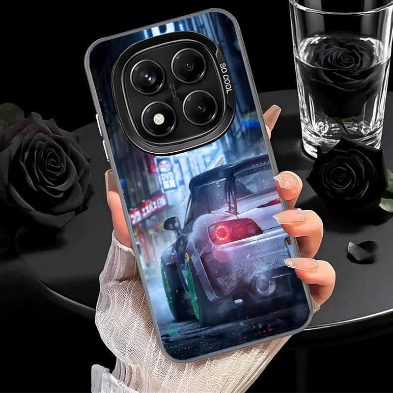 Япония JDM Спортивные Автомобили Тема Мягкий Чехол для Телефона для Xiaomi Redmi Note 13 14 15 Pro Plus 12S 12 11S 11 11T 10S 10 Ударопрочный Чехол Ba