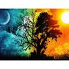 5D DIY алмазная живопись Четыре сезона дерево горный хрусталь картина полная круглая Алмазная вышивка подарок мозаика комплект для украшения дома