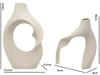 Ceramic Double Vase H24Cm Natural Harmony