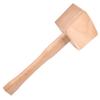 Wooden Mallet, Hammer, Ice Hammer, Carving Beech Hammer, Leathercraft, Piling, Easy-Grip Handle, Solid Beech Wood Carpentry Mallet, Length 24