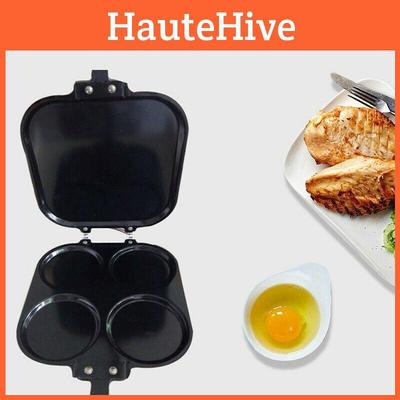 Четырехпорционная блинница с антипригарным покрытием - Прочные кухонные инструменты для легкого приготовления завтрака