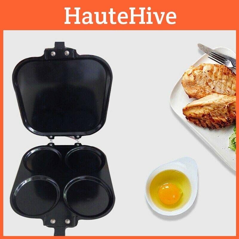 Универсальная сковорода с четырьмя отверстиями и антипригарным покрытием - Идеально подходит для приготовления блинов, омлетов и многого другого