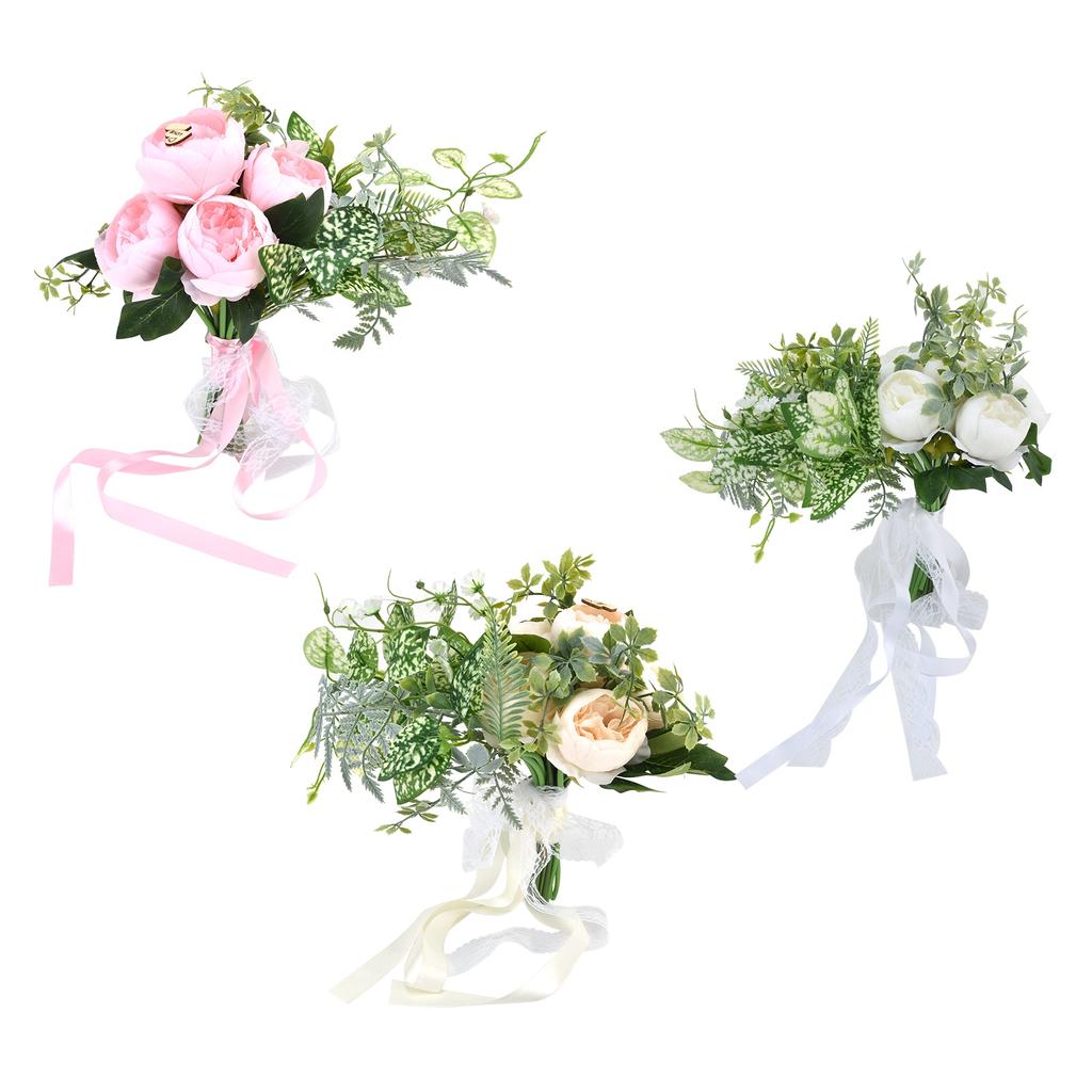 Букет цветов ручной работы невесты Свадебное моделирование Свадебные фото реквизит Букет для свадебных сцен Liv