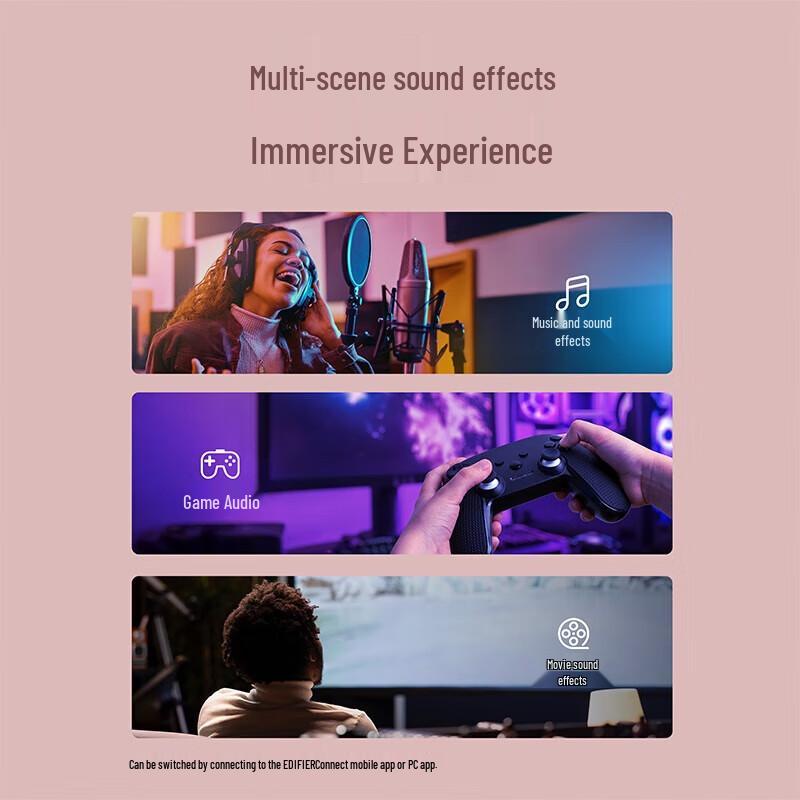 Edifier M30 Plus Desktop Gaming Speaker with Atmosphere Light CN plug (adapter included)