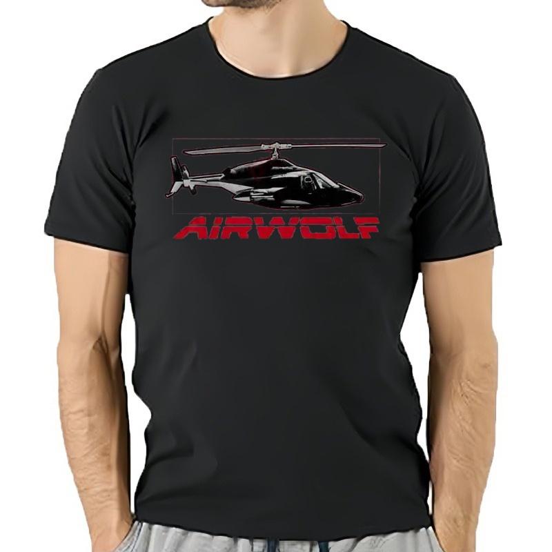 Camiseta Con Rejilla De Helicptero Airwolf 3i2m