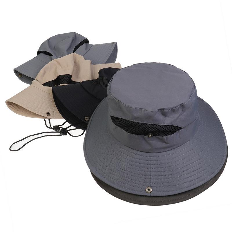 Шляпы от солнца для мужчин, складная шляпа-ведро с широкими полями, защита от ультрафиолета для женщин, сафари, велоспорт, рыбалка, пляжный отдых, пеший туризм, скалолазание на открытом воздухе