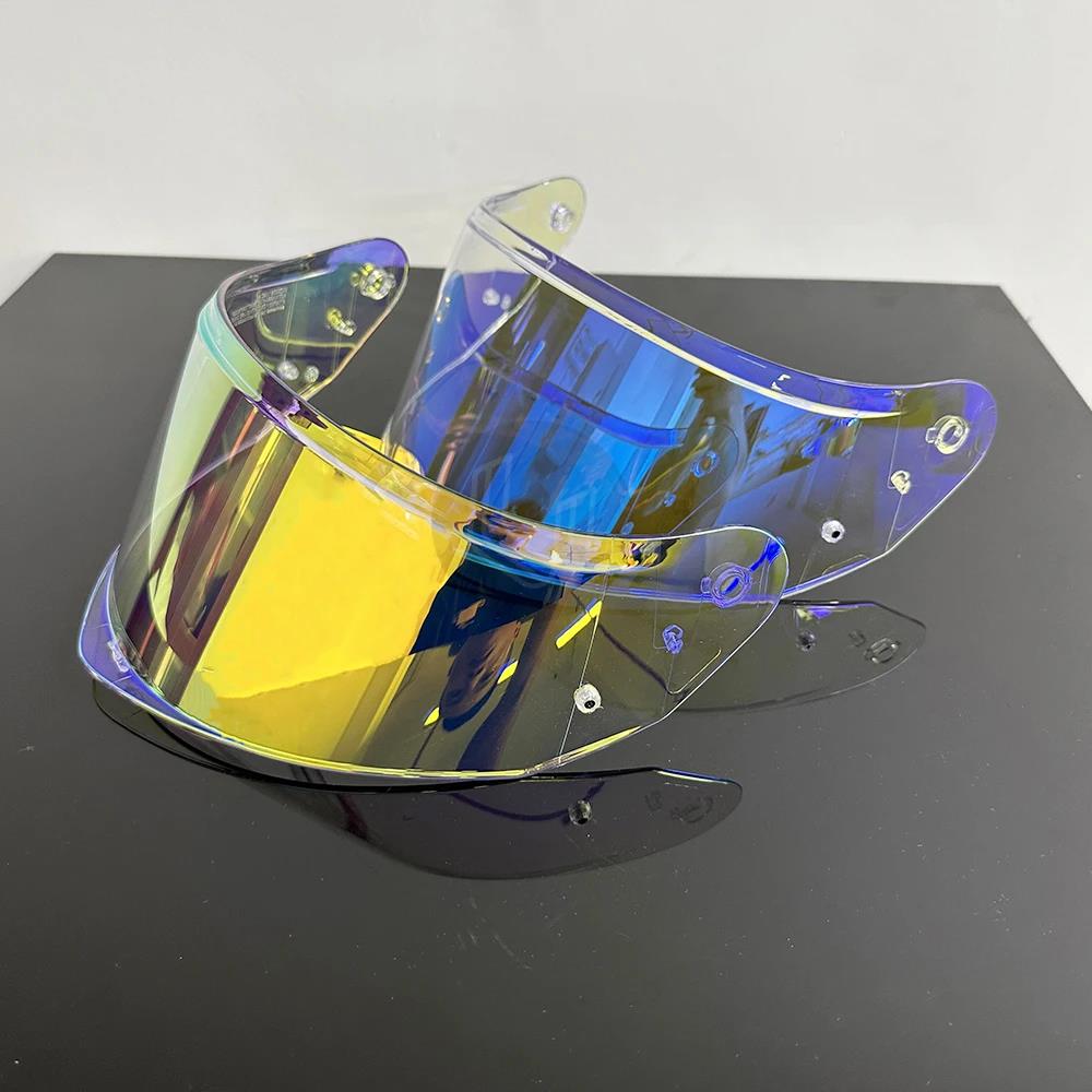 FF808 Helmet Visor For LS2 FF808 Motorcycle Helmet Visor goggles plating silver red Replacement Lens2