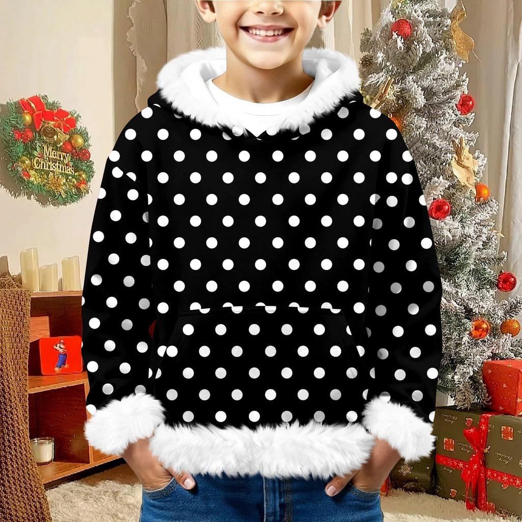 Children's Sweatshirt Girls Boys Long Sleeve Lightweight Casual Hoodie Loose Comfortable Sweatshirt