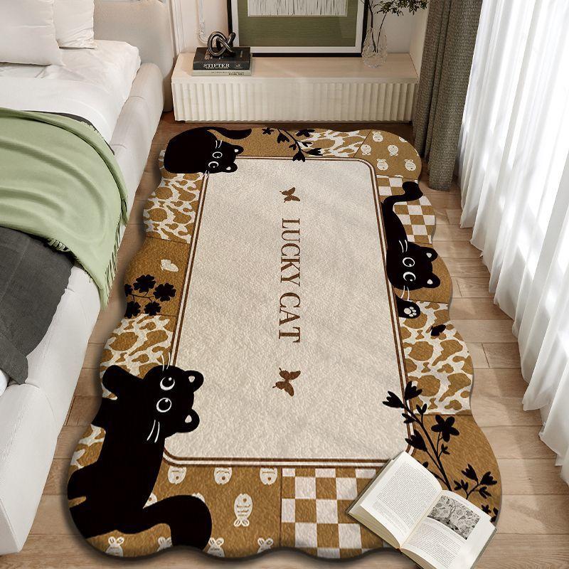 Ковер для спальни, осенне-зимний утолщенный утеплитель, теплый ковер у кровати, мягкий нескользящий ковер