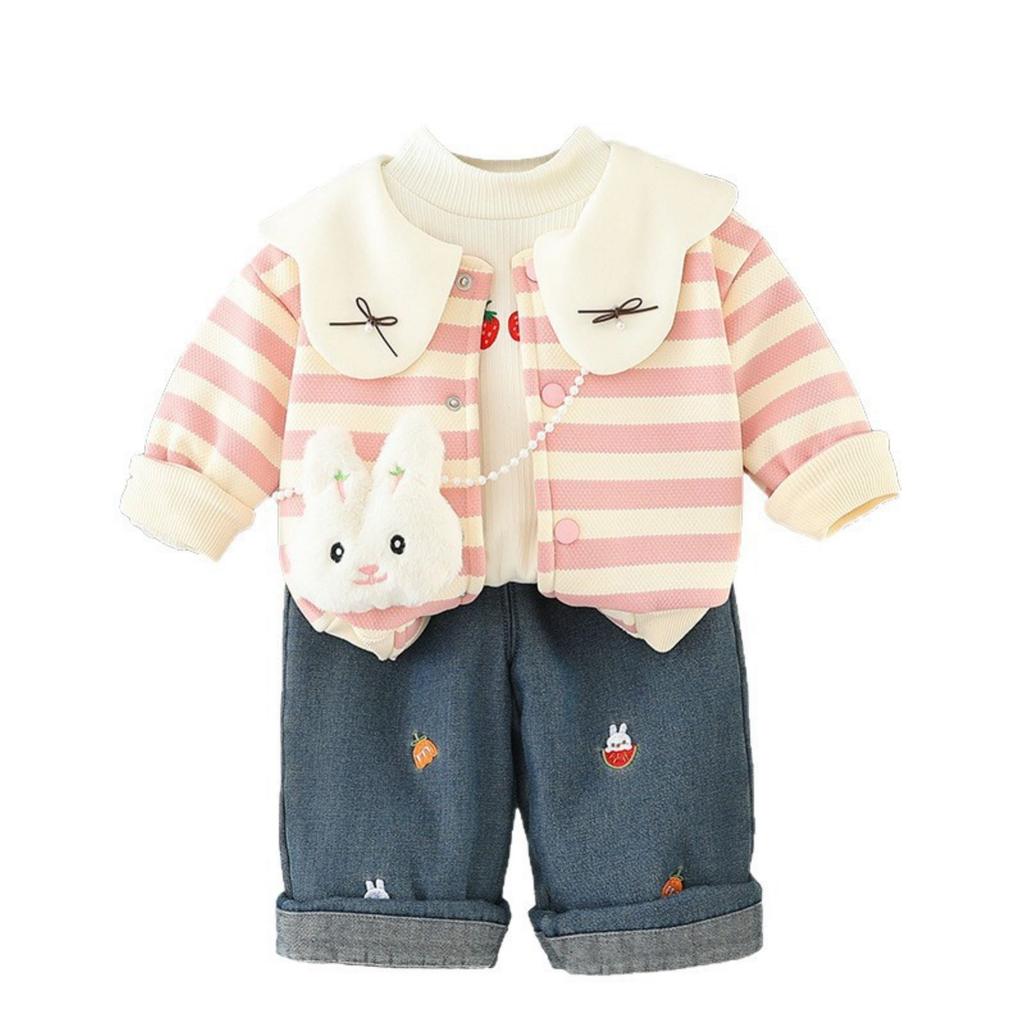 Детский повседневный комплект с длинным рукавом, удобные наряды для повседневной носки