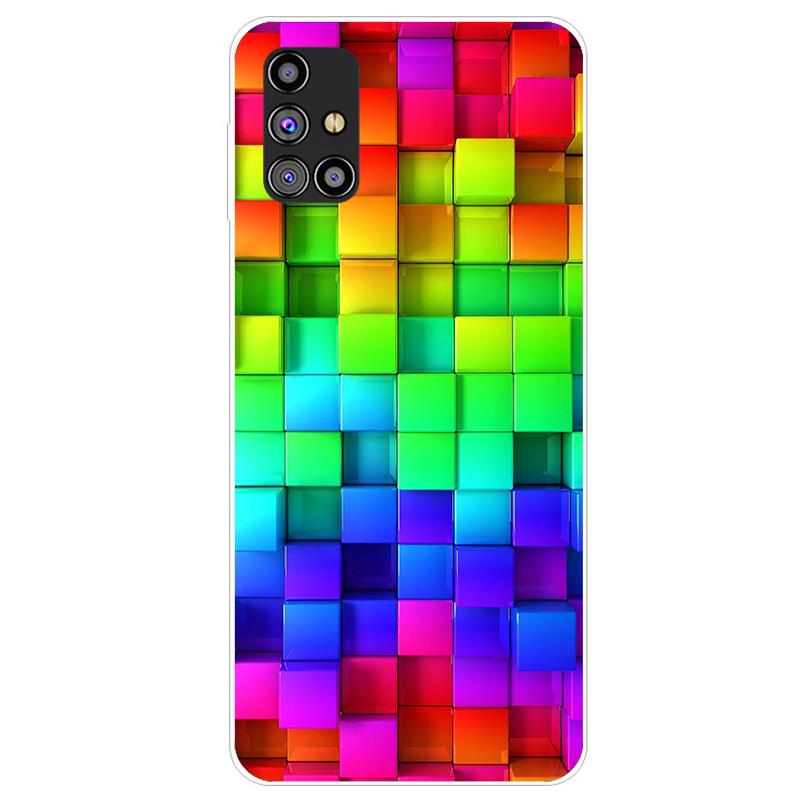 Чехол для телефона Samsung M31s Мягкий силиконовый чехол TPU для Samsung Galaxy M31s Чехол M31 SM 31S GalaxyM31 Бампер Coque