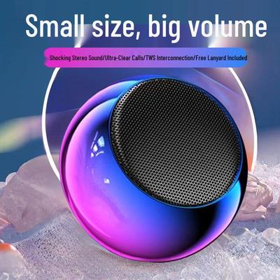 Bluetooth-колонка с объемным звуком 360°: Портативный мини-сабвуфер XCM4 для улицы, высокое качество