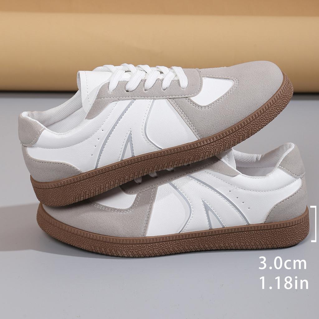 Takeaway Large-size Flat-bottomed Casual Lace-up Sports-style Single Shoes, Spring and Autumn 2025 New Korean Version of Lace-up German Training Wom