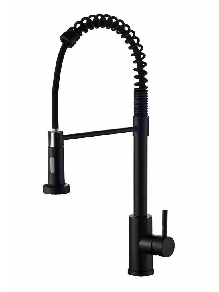Пружинный выдвижной кухонный смеситель двойного назначения для горячей и холодной воды