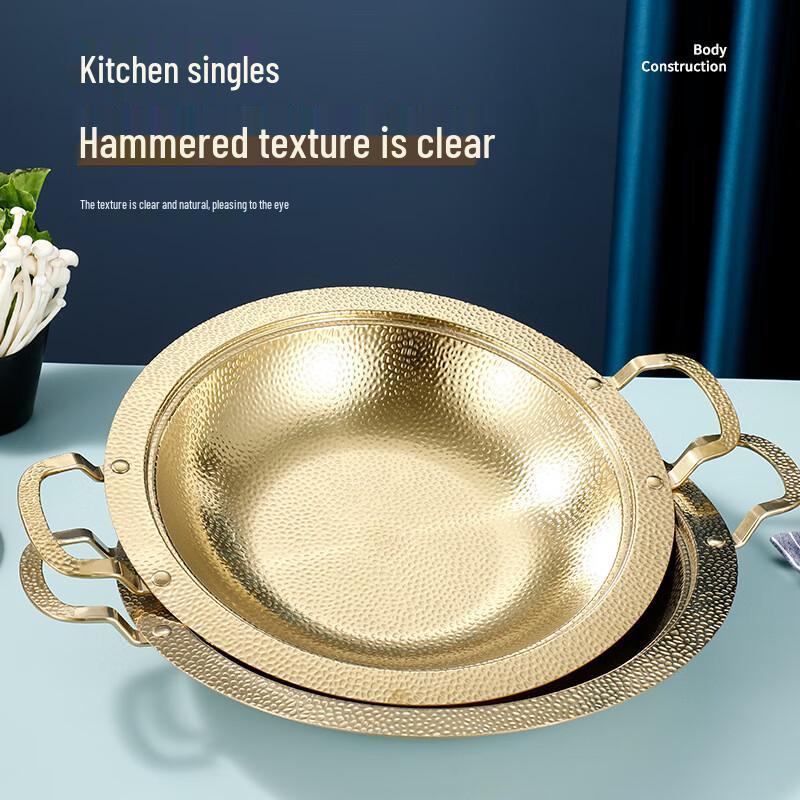 Горячий горшок Yoshida Craftsman из 3-слойной нержавеющей стали, золотой, 30 см