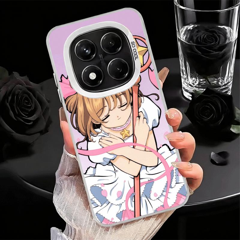 Мягкий чехол для телефона с аниме CardCaptor Sakura для Xiaomi Redmi Note 13 14 15 Pro Plus 12S 12 11S 11 11T 10S 10 Ударопрочный задний чехол S