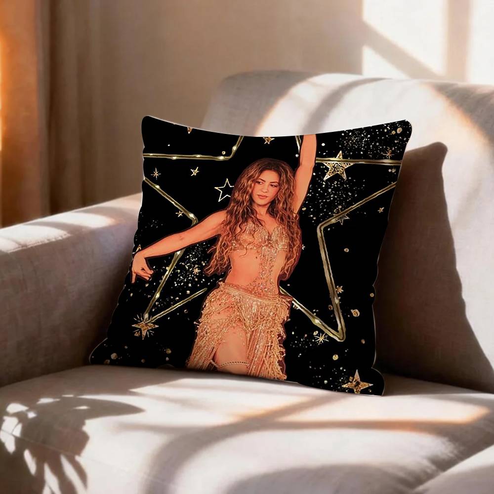 V-Vintage S-Shakira Pillow Case Pattern Printed Pillowcase For Living Room Sofa Cushion Cover
