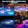 Floating Pool Lights, Pool Lights That Float with Remote, Rechargeable 4000mAh IP68 Waterproof Upper and Lower Color Changing Light with 6 Dynamic