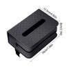 Car Tissue Box Large Rectangle PU Leather Home Supplies with Elastic Bands Tissue Box Holder for Home Desk Offices Table Dresser