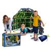 Construction Set - Big Minds - Kid's Cabin - 45 Pieces - Glows In the Dark - Carrying Bag Included