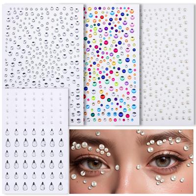 Комбинация Face Diamond Laser Цветная Алмазная Наклейка Face Tear Алмазная Наклейка для бровей Звезда Луна Украшения для ногтей