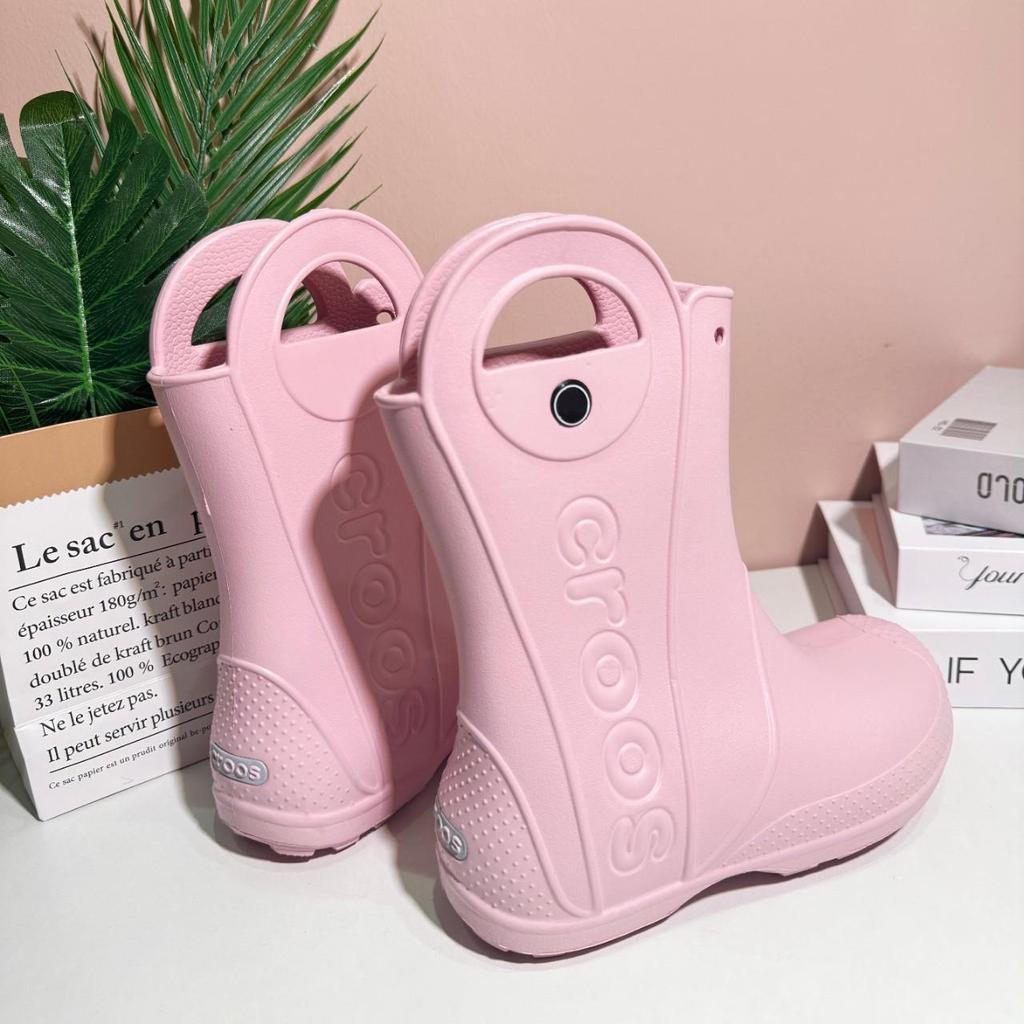 Детские непромокаемые резиновые сапоги до середины икры с нескользящей подошвой - Мягкая подошва для малышей