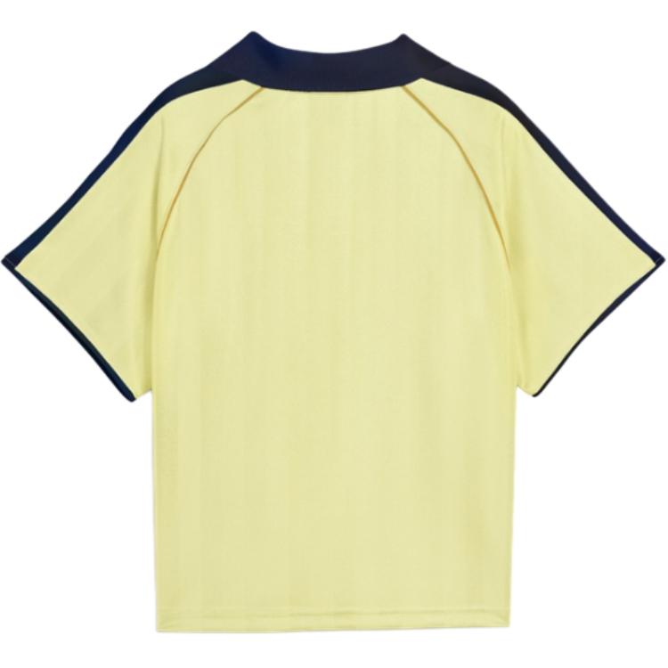 Puma T7 Расслабленное футбольное поло Винтажный логотип спортивного бренда Футболка с коротким рукавом Женские топы 633973-35