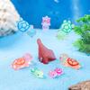 10Pcs Mini Turtles Luminous Ornament Figures Tiny Turtles Micro Fairy Garden Landscape Fish Tank Landscaping Accessories