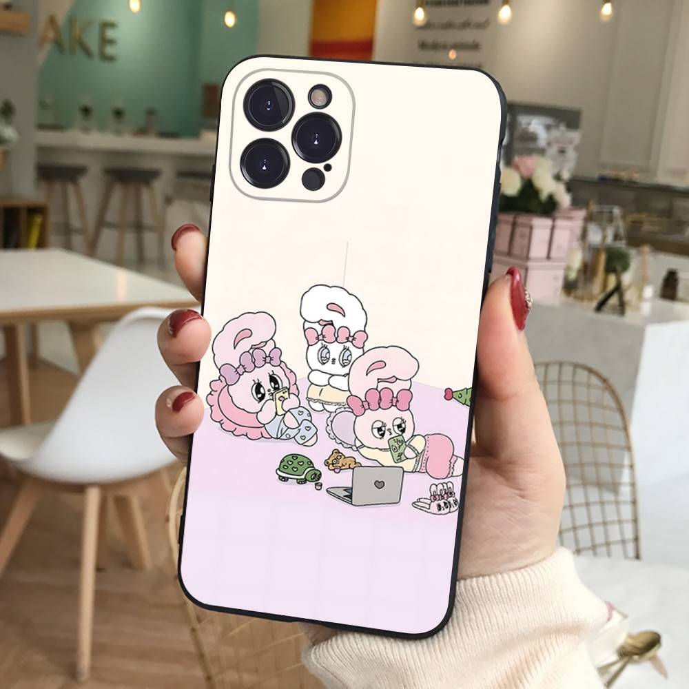 Милый Мультяшный Зайчик Эстерс Для IPhone 17 16 15 14 13 12 11 Pro Max 13 17Air Ударопрочные Мягкие Чехлы для Телефона Coque