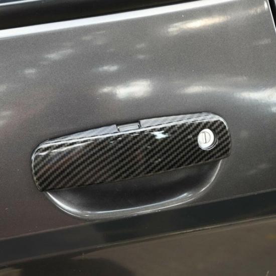 4x Накладка на ручку двери Наружный декор для Dodge Charger 2010-23 Углепластик