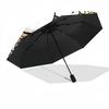 1PC Casper the Friendly Ghost - Custom Name Automatic Folding Umbrella - Compact 8-Rib Design, Durable Plastic & Iron, Daily Use S0106033