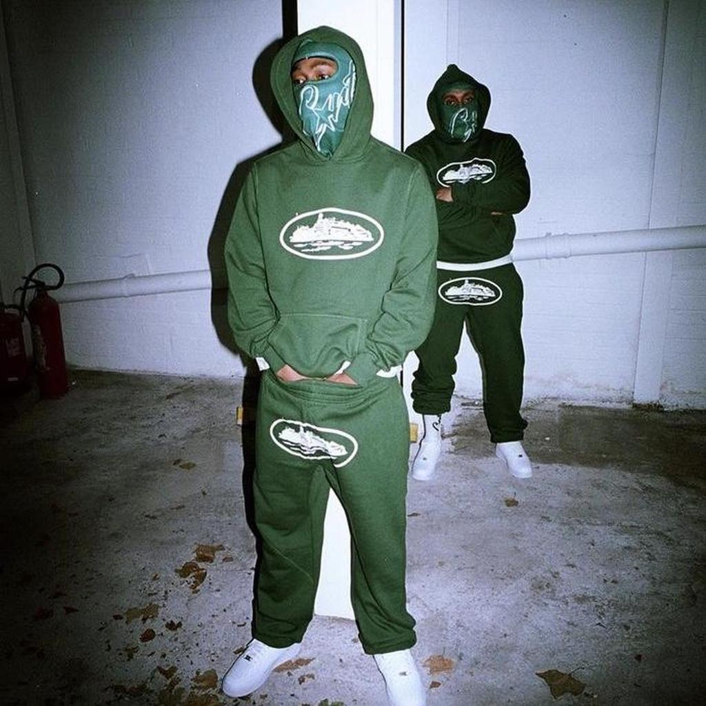 Мужской спортивный костюм Alcatraz Y2K Cap Suit - цельная рубашка с принтом Street Devil