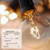 G40 Светодиодные гирлянды E12 Открытый сад 25 лампочек Гирлянды для вечеринки в саду Балкон Патио Двор