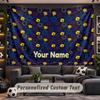 Wall Hanging Tapestry Custom NameMr. Men & Little Miss Pattern Personalized Printed Fabric Wall Decor
