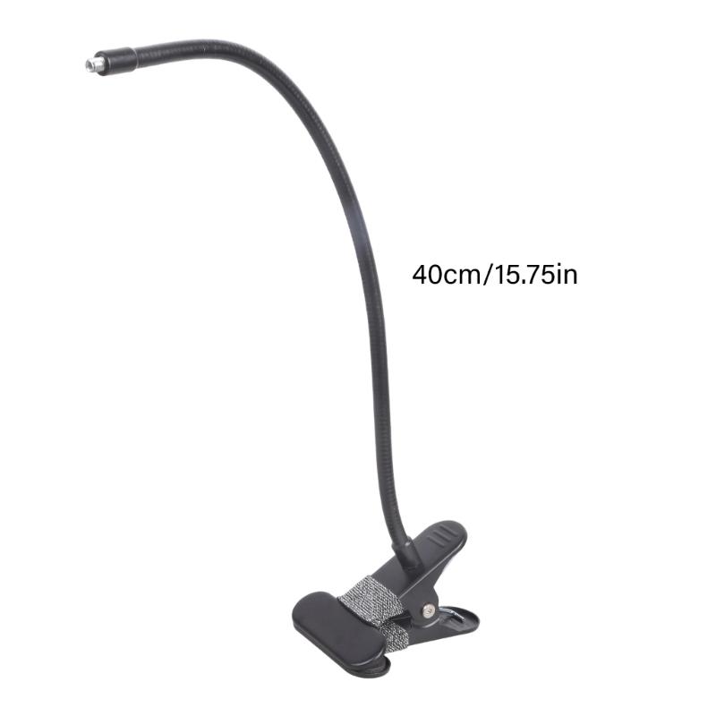 Flexible Clamp Mount With 40cm Adjustable Arm For Action Cameras Smartphones Lights 1/4 Thread 60mm Grip