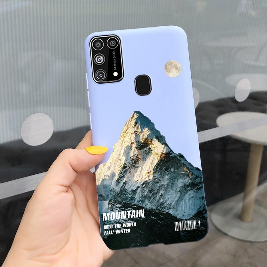 Для Samsung Galaxy M31 Чехол SM-M315F Милый Мультяшный Медведь Расписной Чехол для Телефона Для Samsung M31 M 31 GalaxyM31 Бампер Мягкий Funda