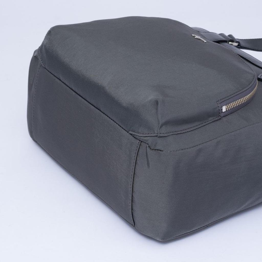 You by Ungaro Tote Plain Nylon with Hand and Long Shoulder Zipper and Multiple Pockets and Made in Japan 2-Way "Alice" - Lightweight, Strap, Closure,