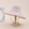 New hot-selling bucket hat European and American fashion printing graffiti flower big brim sunshade basin hat spot